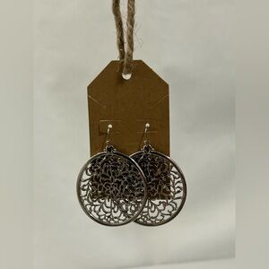 Silver Filigree Dangle Earrings